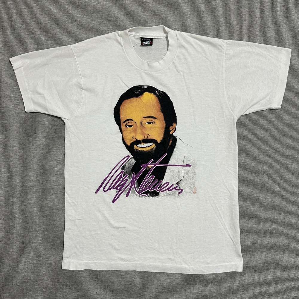 Vintage 1992 Ray Stevens Comedy Music T-Shirt‎ Screen Stars Best White Large